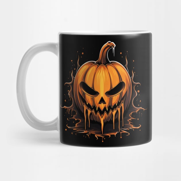 Dripping Pumpkin Halloween -  Jack o'lantern by vladocar